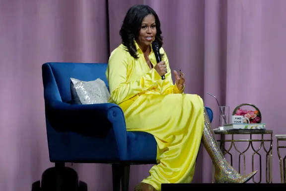 The Internet Is Going Crazy For Michelle Obama’s Sparkly Boots