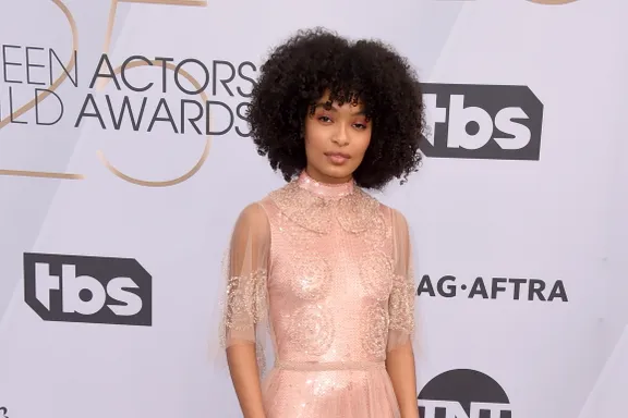 Yara Shahidi Wore A Sequin Catsuit At The Screen Actors Guild Awards