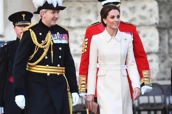 Kate Middleton Steps Out To Honor Troops At Military Parade