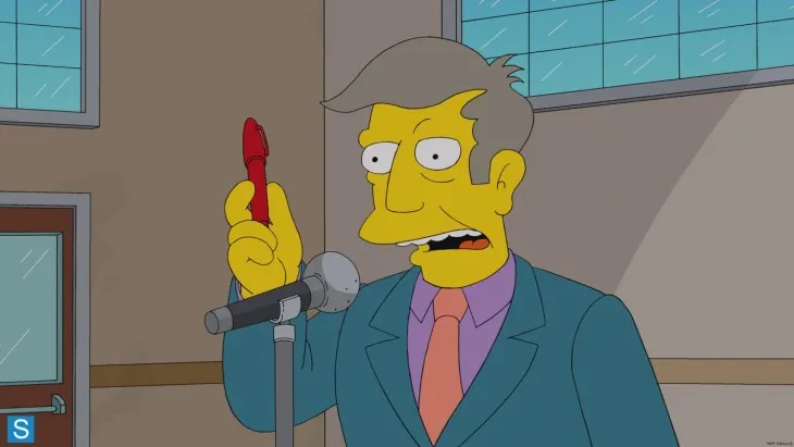 http://www.rollingstone.com/tv/lists/excellent-smithers-harry-shearers-10-best-simpsons-characters-20150514/principal-seymour-skinner-20150514 Source: Rollingstone.com