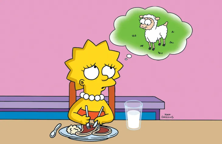 http://simpsons.wikia.com/wiki/File:Lisa_the_vegetarian.png Source: Simpsons.wikia.com