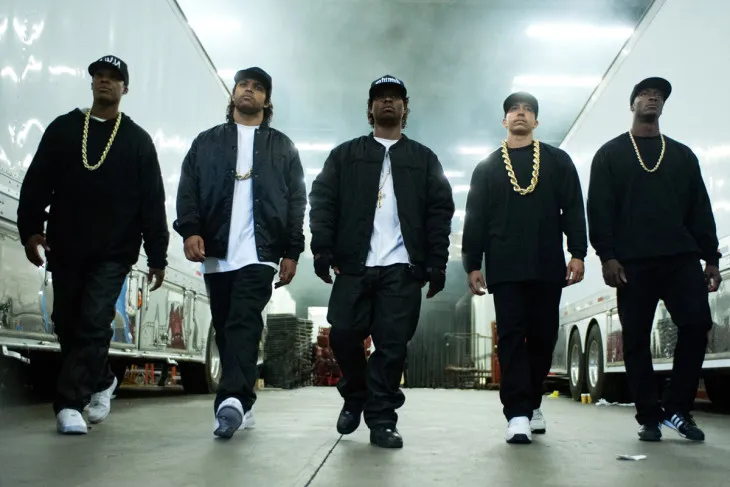 http://www.hitfix.com/motion-captured/review-straight-outta-compton-is-largely-successful-pop-mythmaking Via HitFix.com