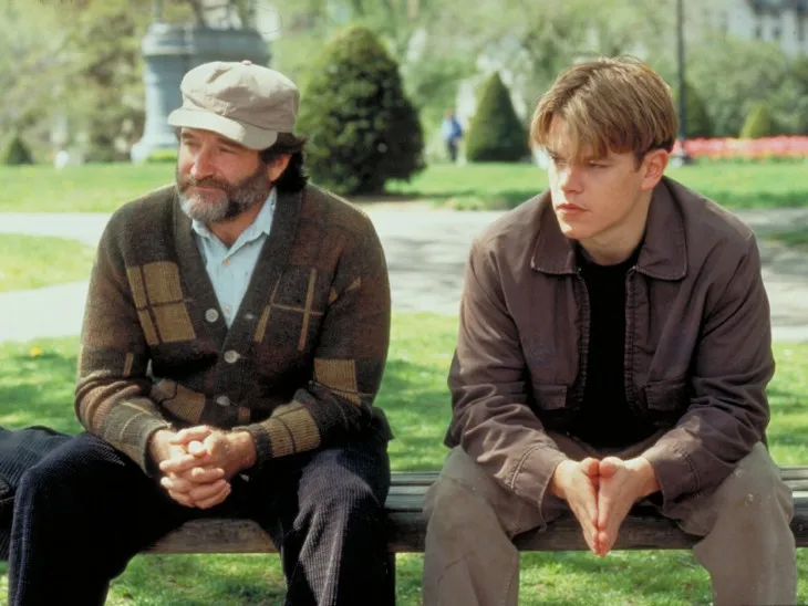 http://www.independent.co.uk/arts-entertainment/films/news/watch-robin-williams-in-good-will-hunting-bench-scene-your-move-chief-9663452.html Source: Independent.co.uk