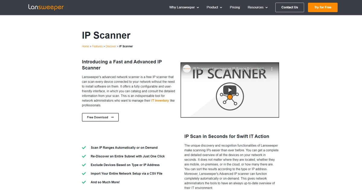 Advanced IP Scanner - Download Free Network Scanner