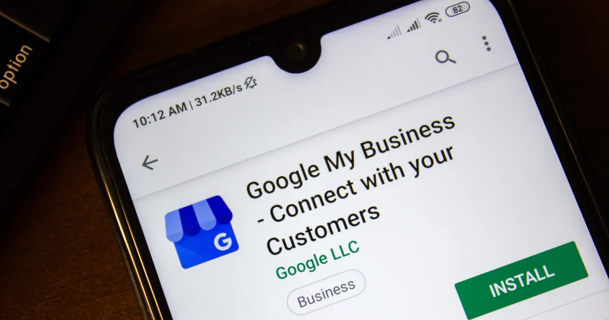 Google My Business on Smartphone