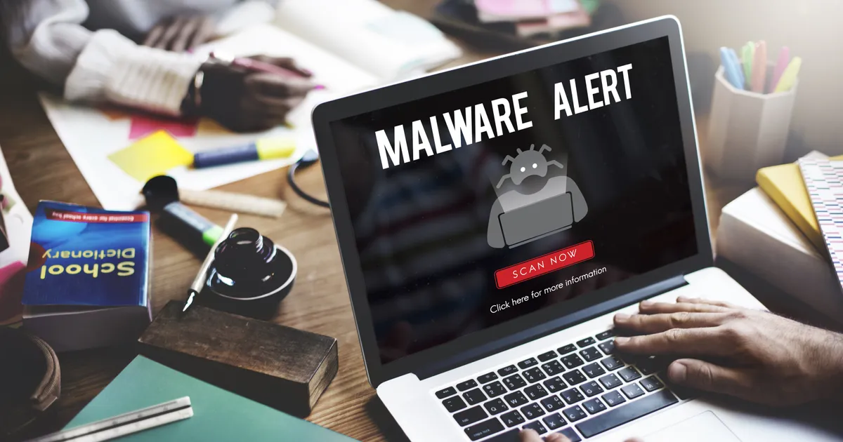 Malware scan on laptop