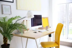 chic and bright home office