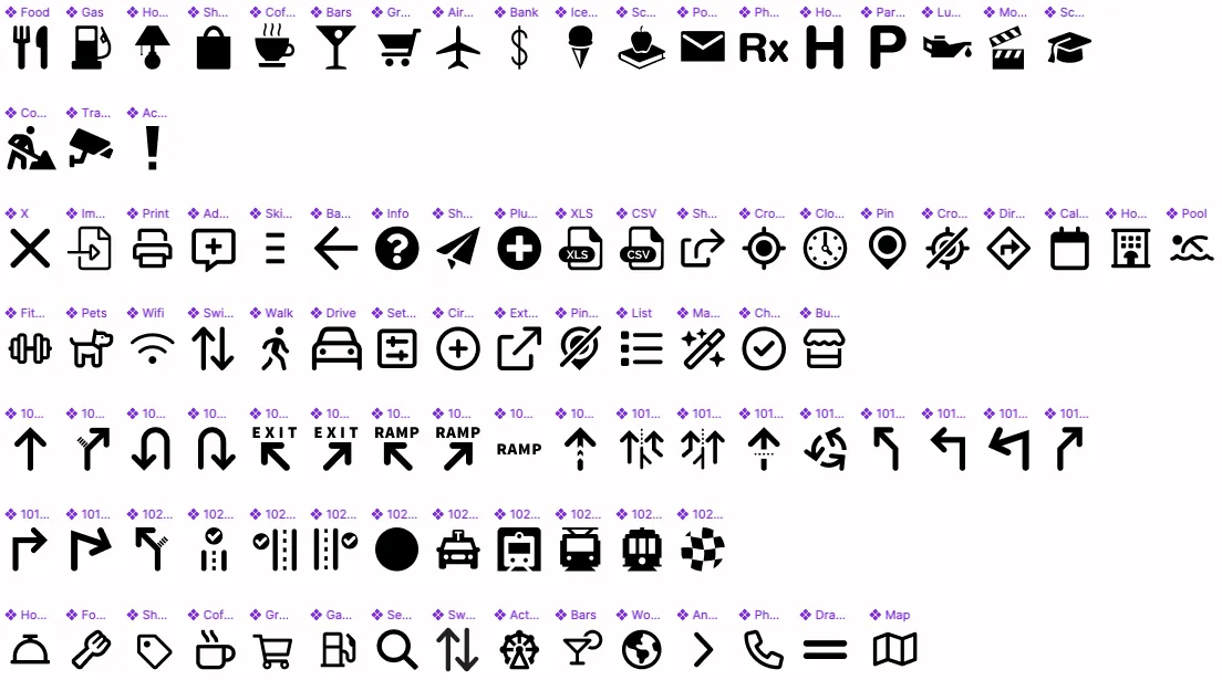 MapQuest Icons