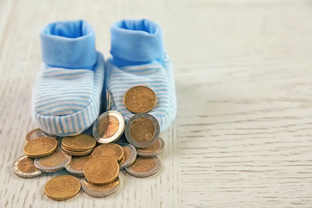 Baby Kids Shoes with Coins on Them