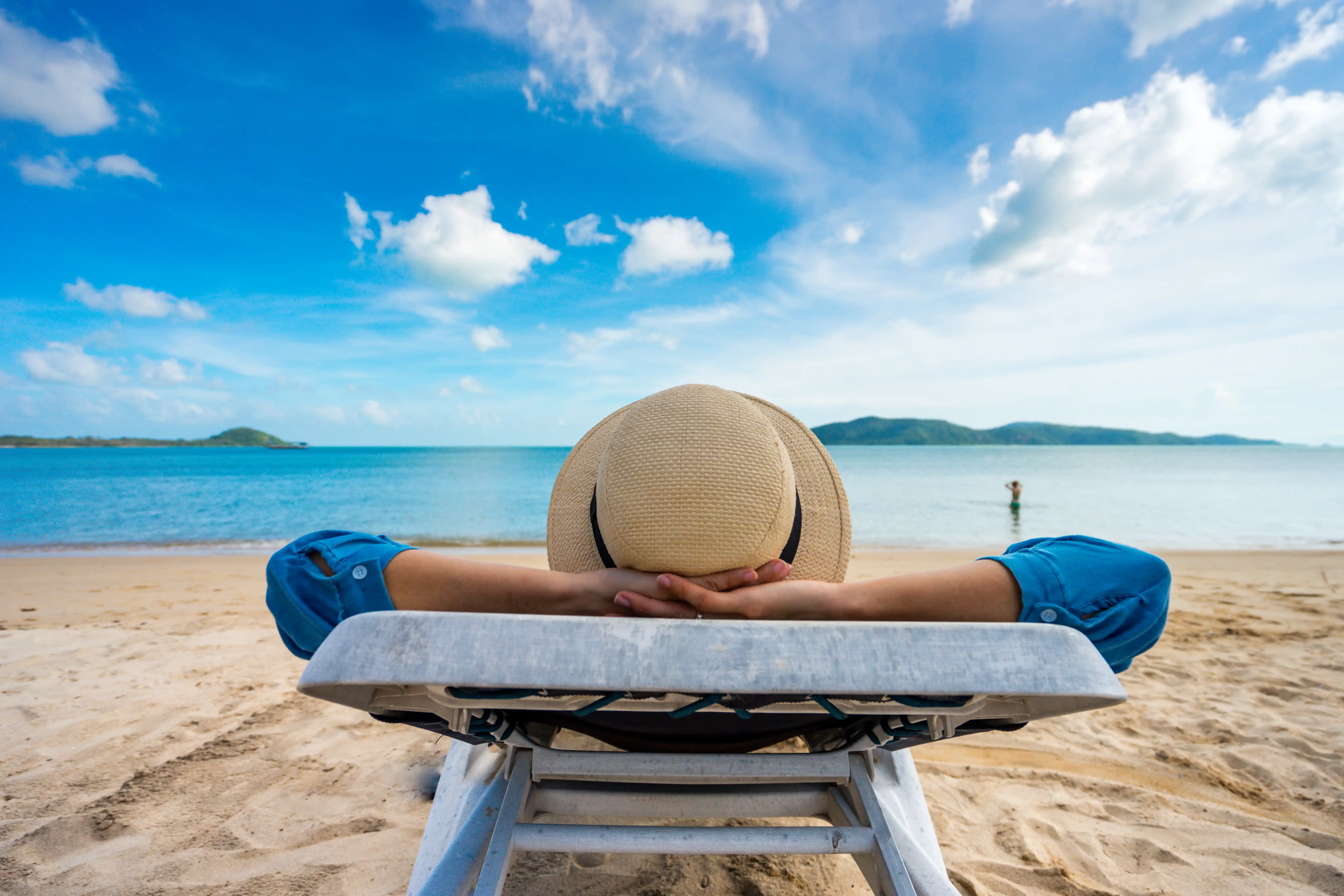 Relaxing on Beach at All-Inclusive Resort