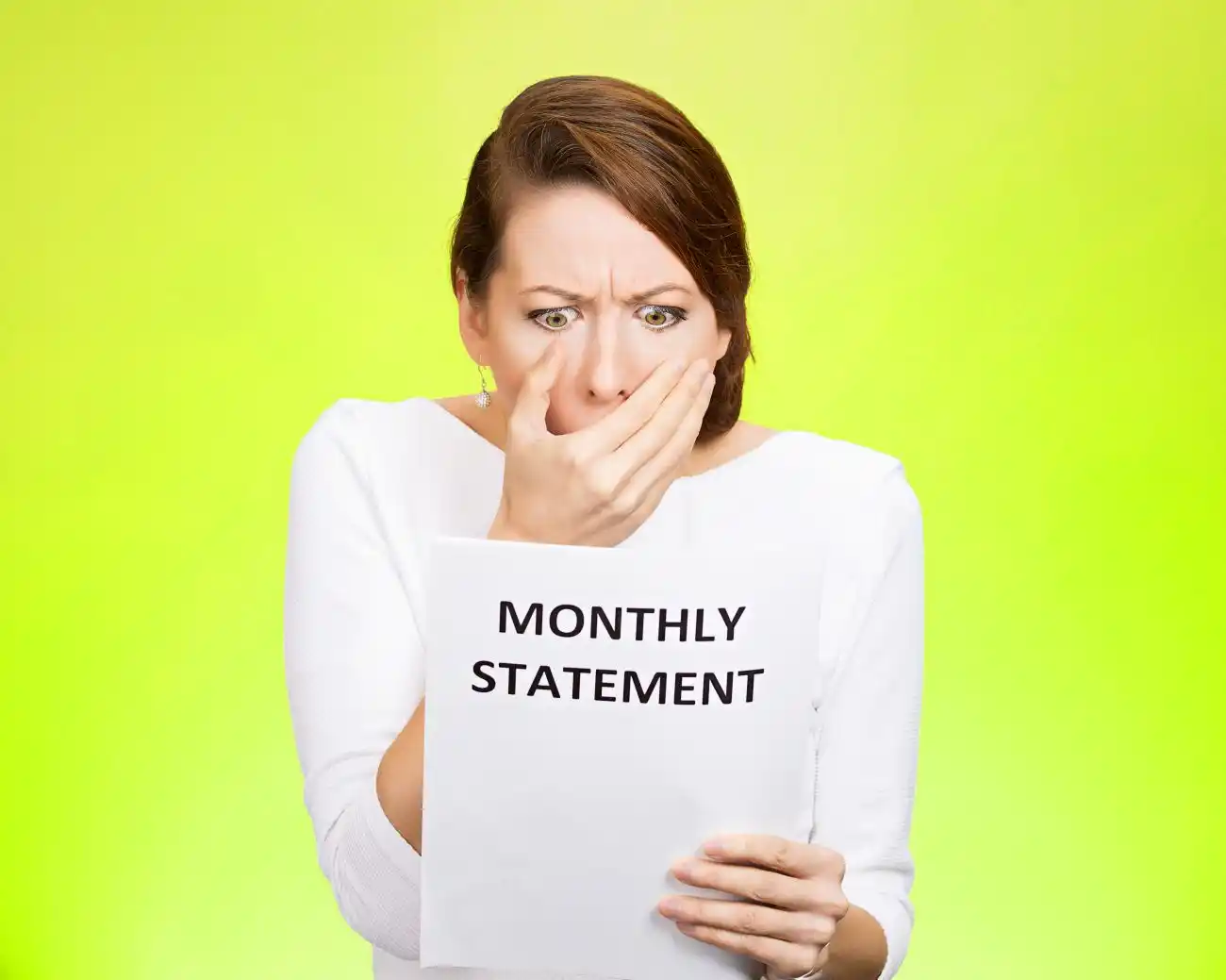 Woman Shocked by Monthly Statement