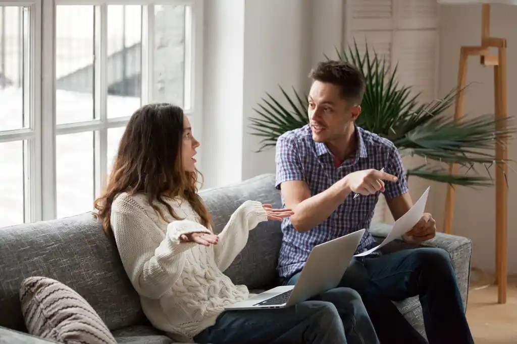 Spouses Fighting About Money