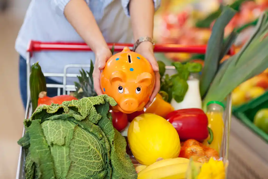 Adding Piggy Bank to Grocery Cart