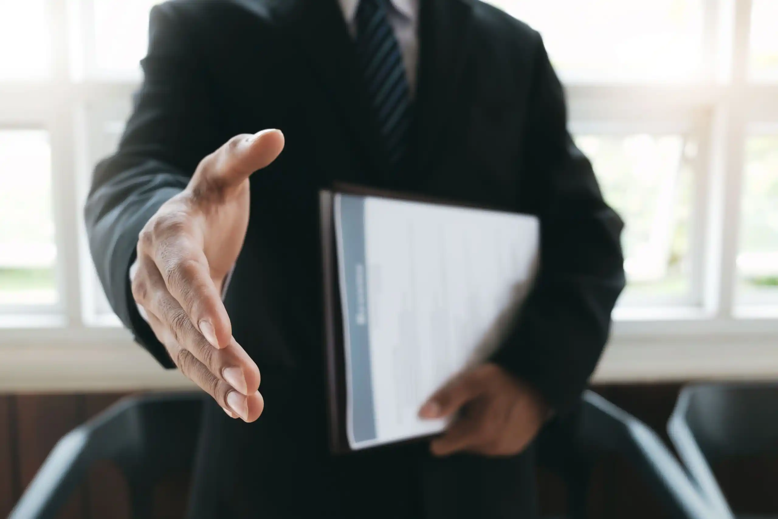 Business Man Offering Hand Shake