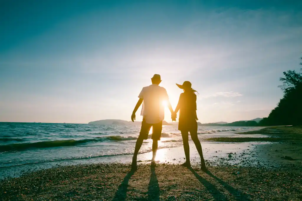 Retiring Couple Enjoying the Beach