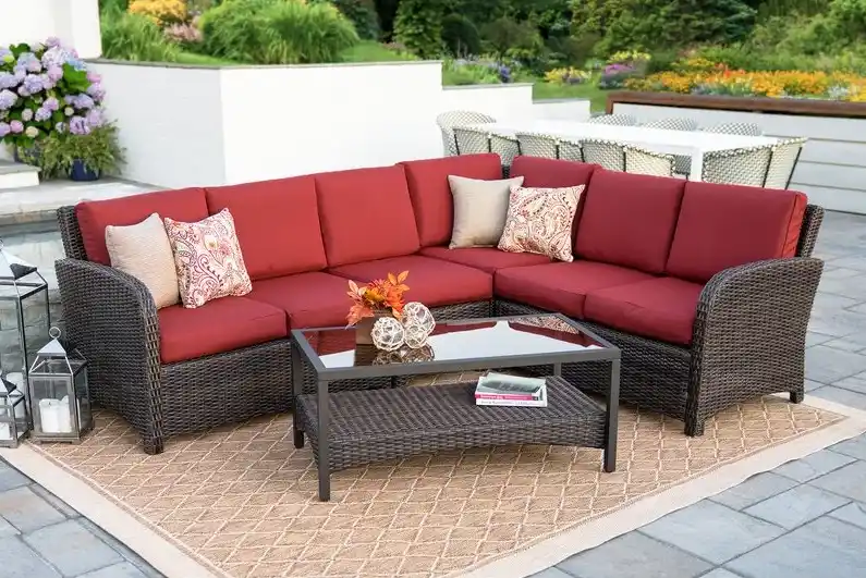 Keyser Five Piece Outdoor Sectional