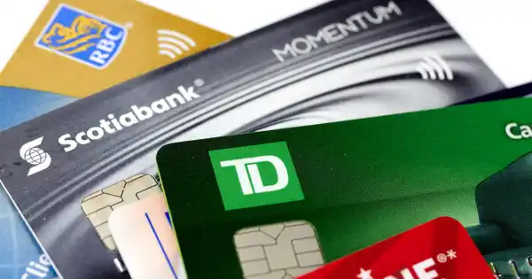 Multiple Credit Cards Stacked on One Another
