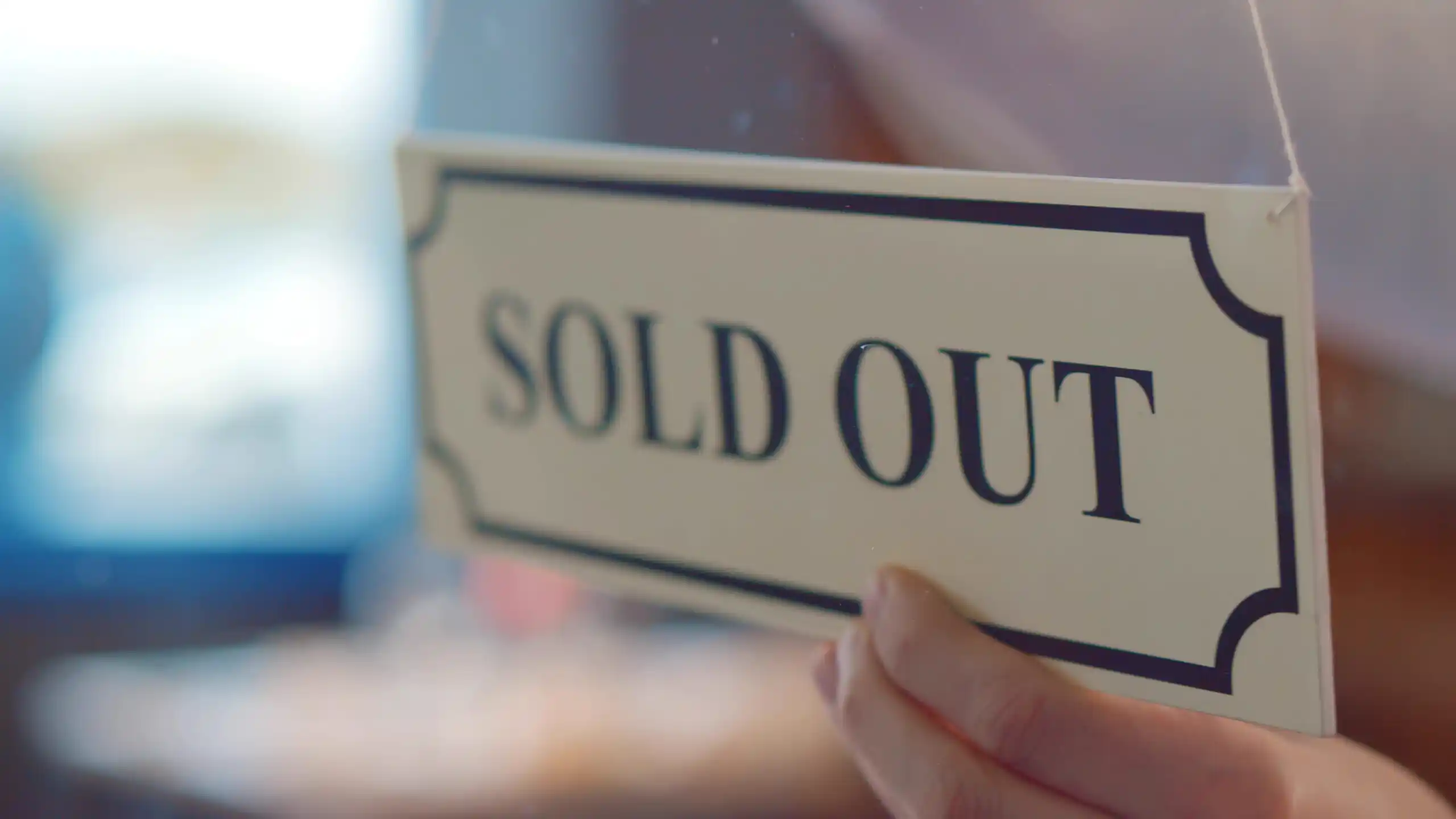 Sold Out Sign