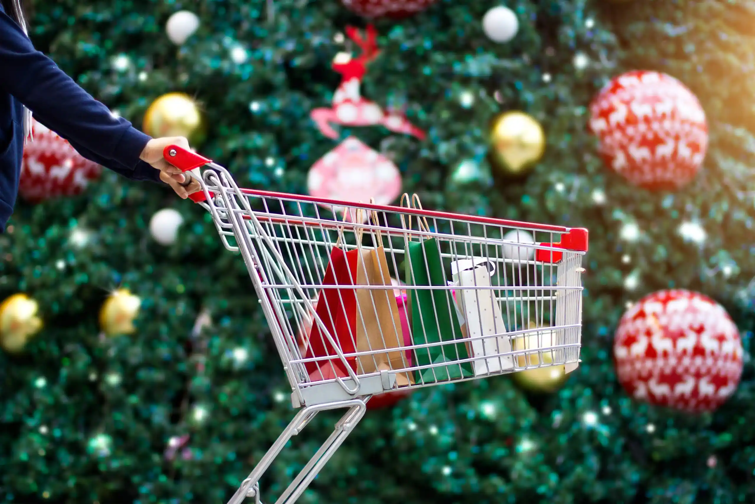 Christmas Shopping Cart