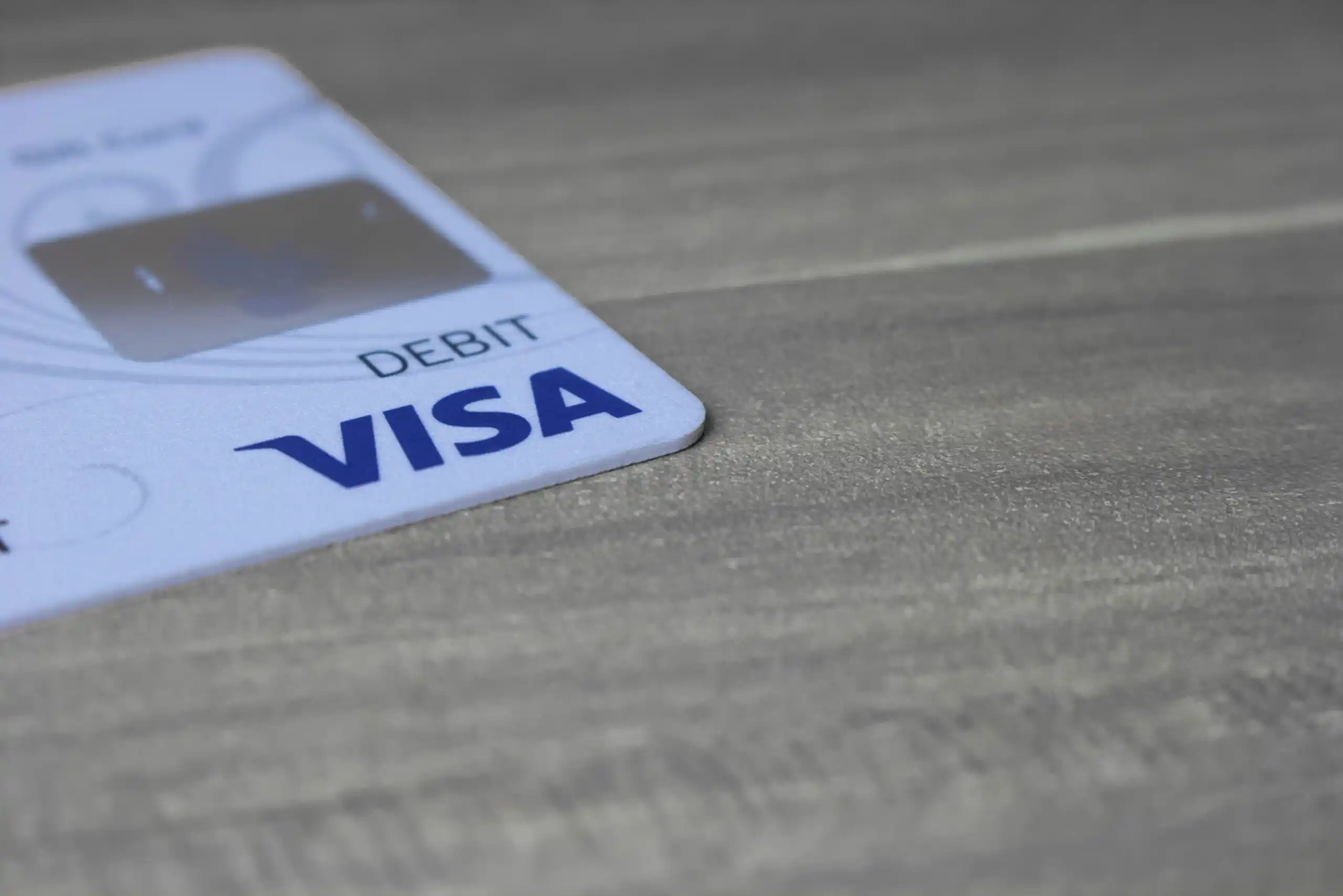 Payment Credit Card Resting on Desk