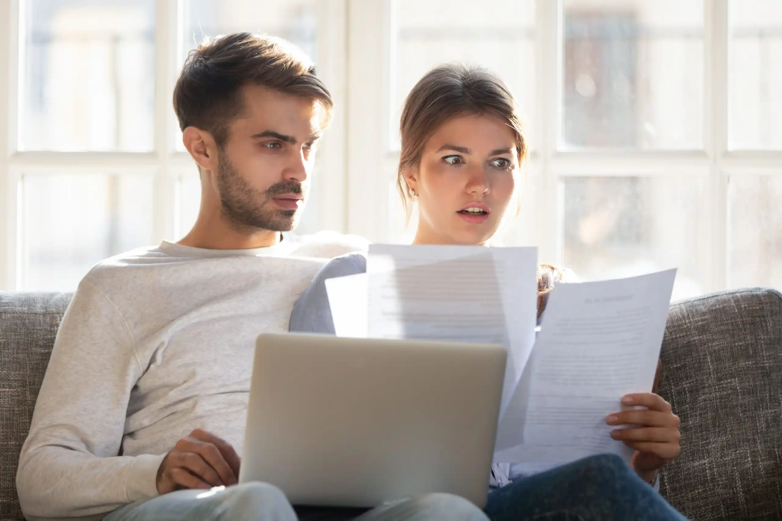 Couple Shocked by Finance Statement