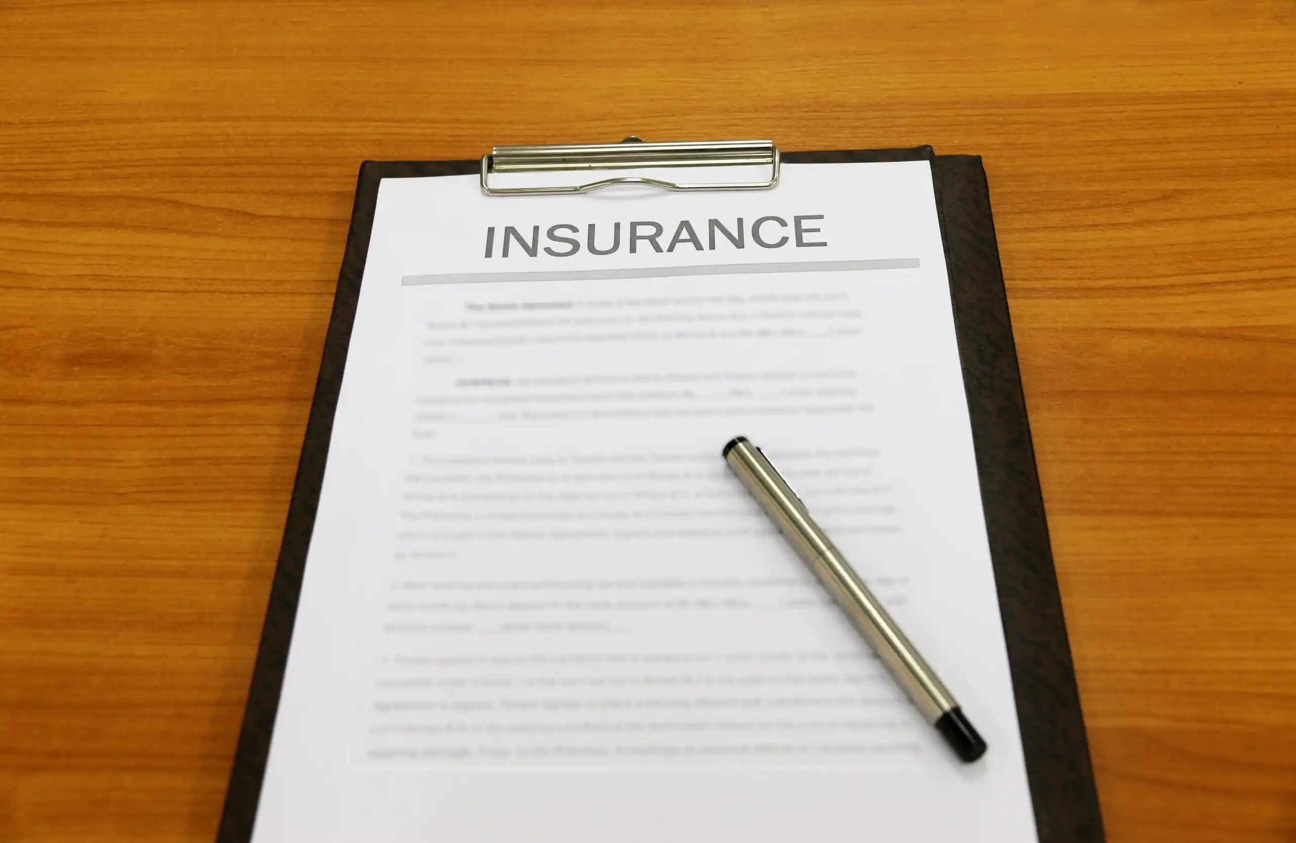 Insurance Binder Paperwork Contract
