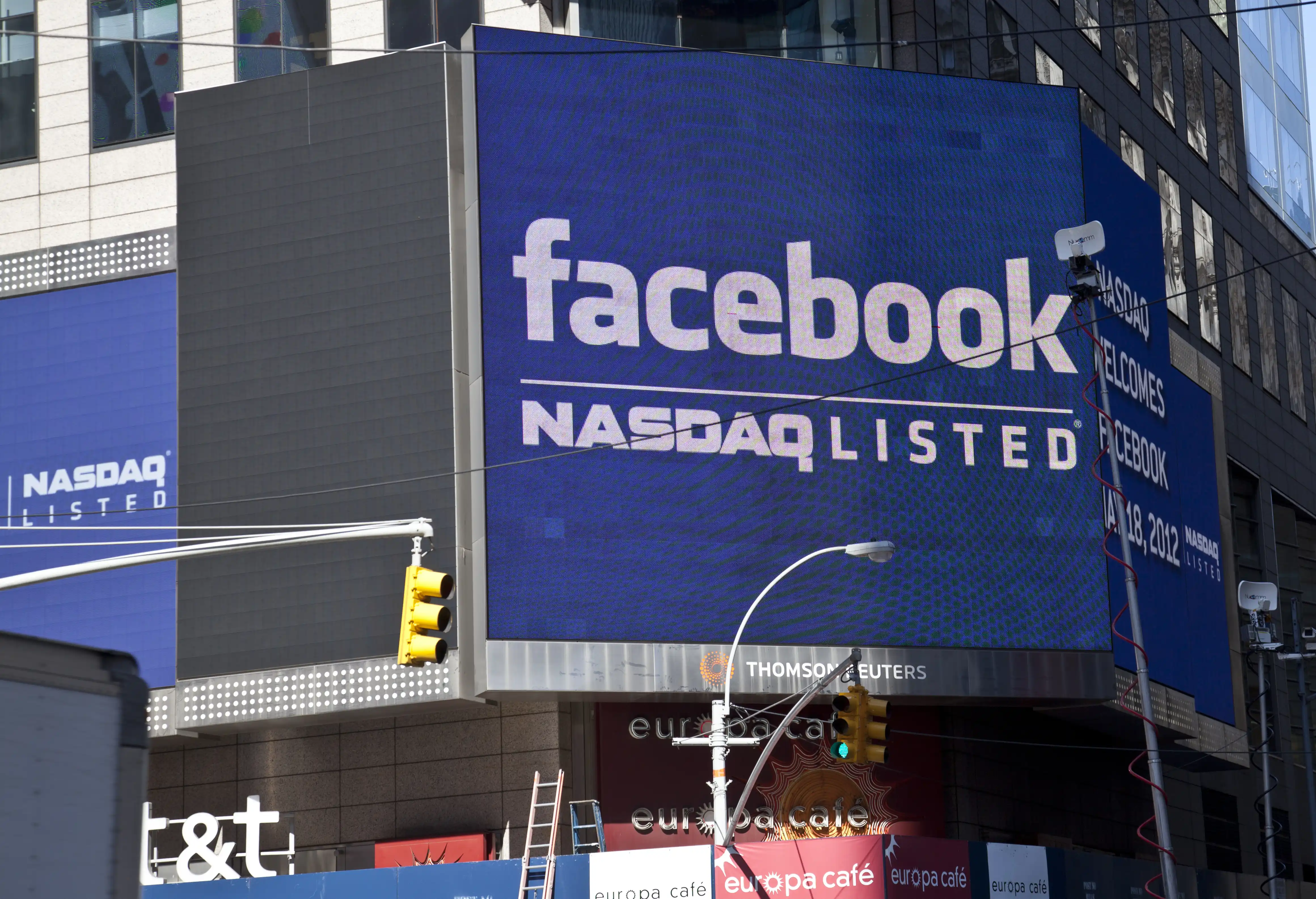 Facebook stock listing announcement