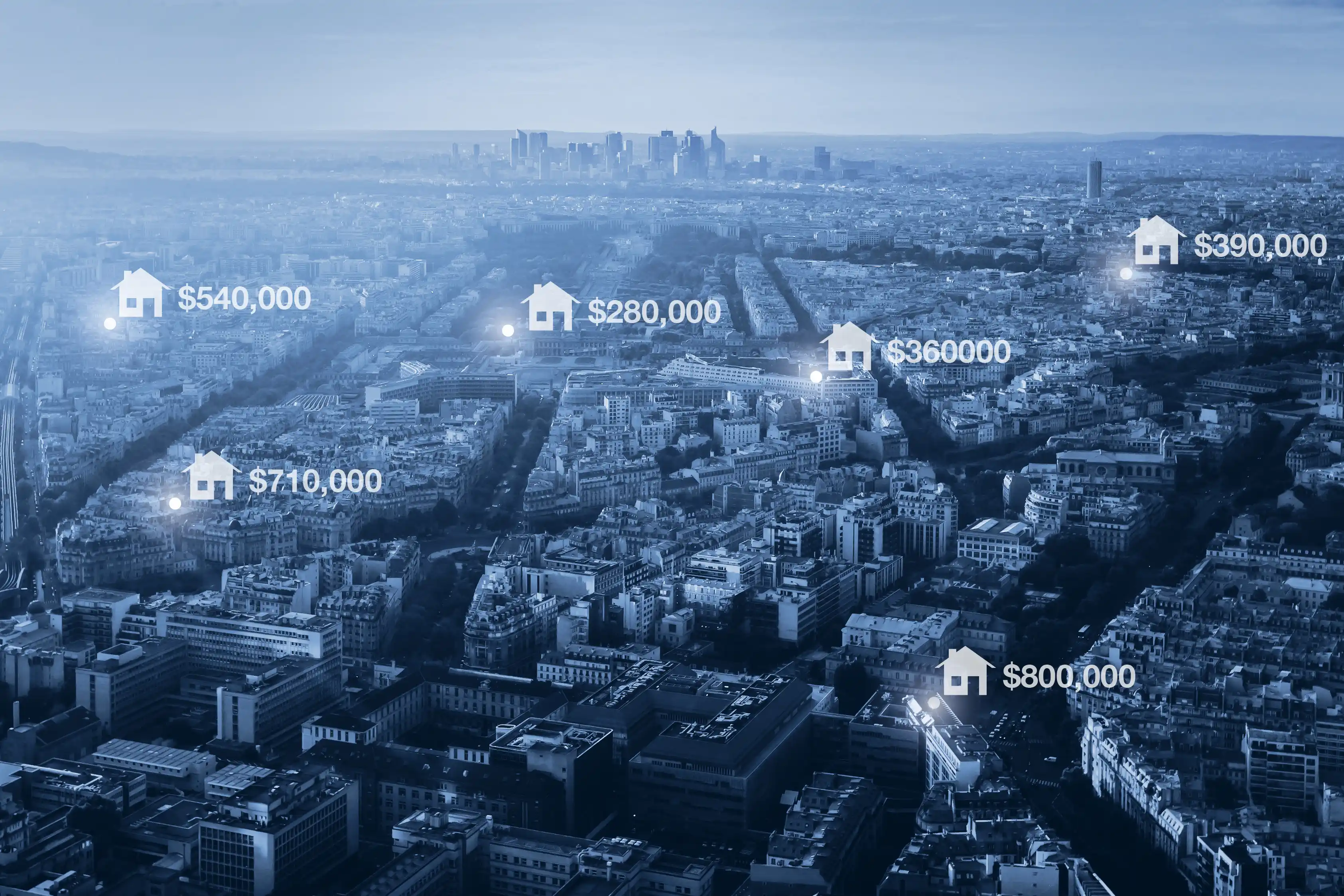 Different housing prices in different markets